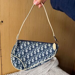 Christian Dior Diorissimo Saddle Shoulder Bag